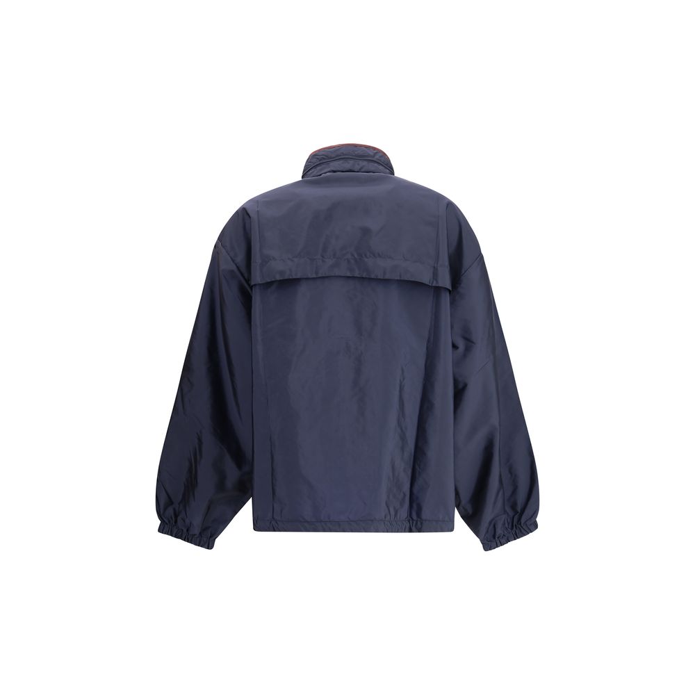 Prada Blaue Shell-Jacke aus Polyamid