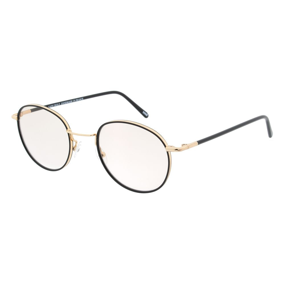 Andy Wolf Schwarze Metallbrille (Gestell)
