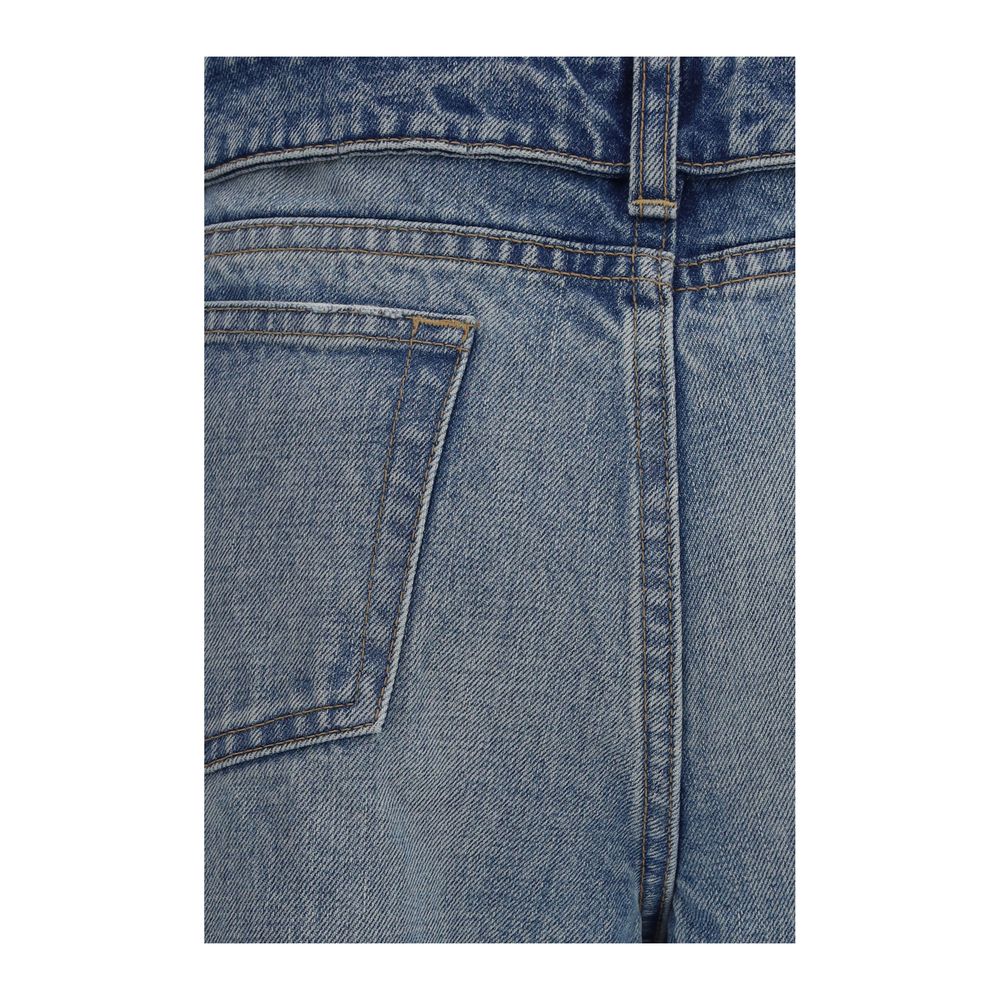 Alexander McQueen Blaue Jeans aus Baumwolle im geraden Schnitt