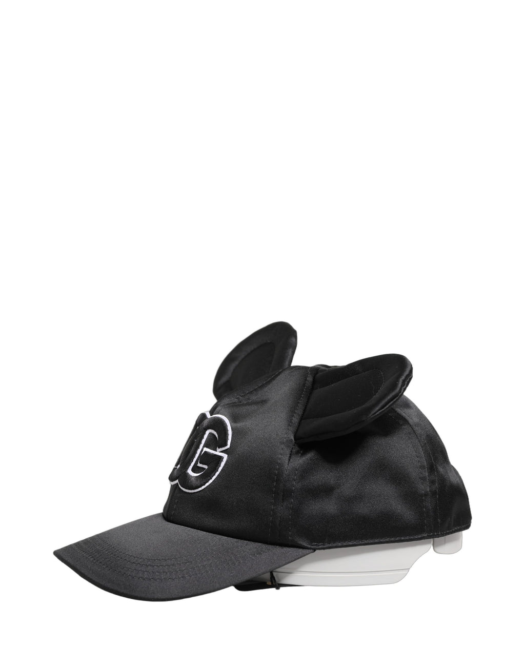 Dolce & Gabbana Herren Baseballcap aus schwarzem Samt mit Tiermotiv