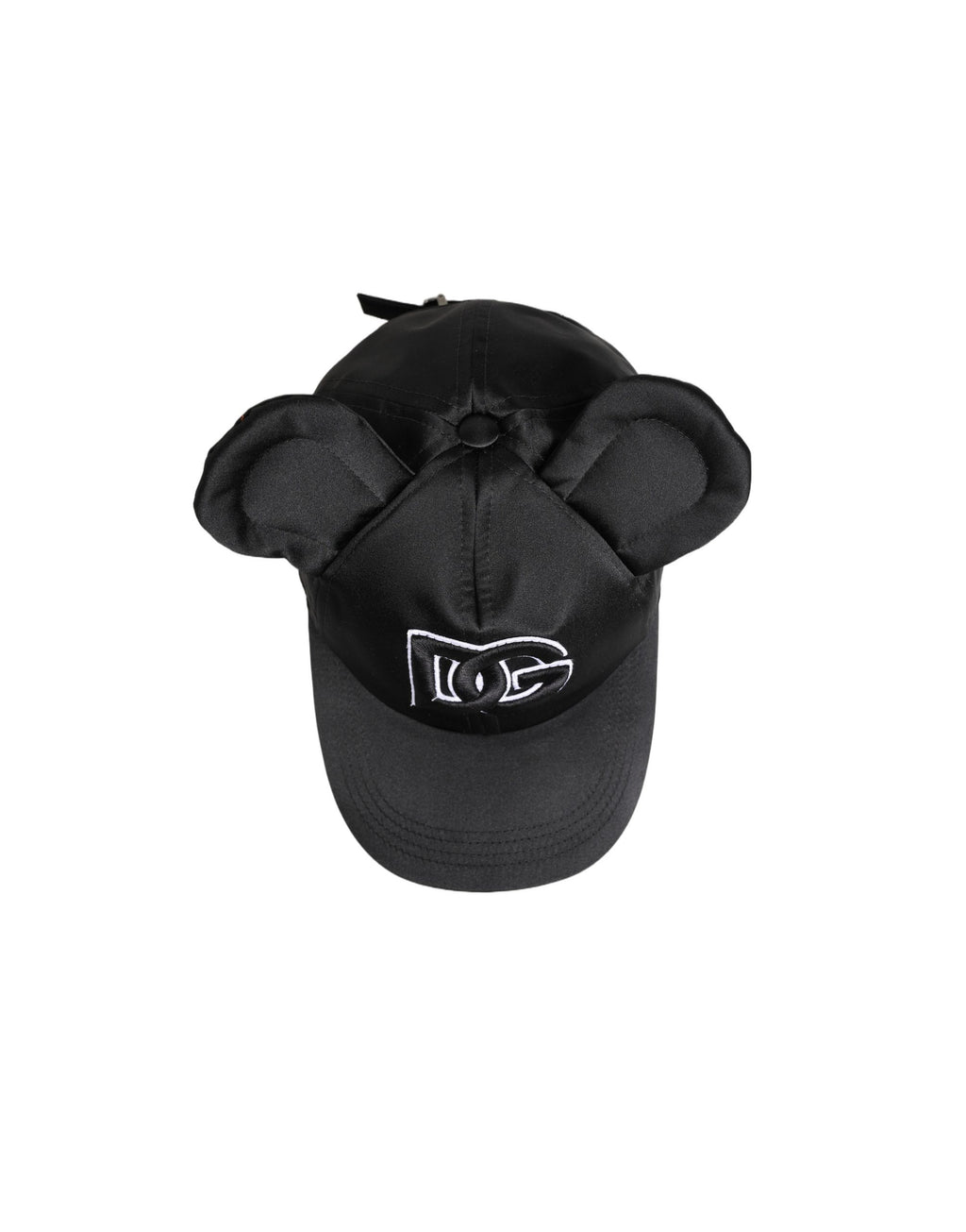 Dolce & Gabbana Herren Baseballcap aus schwarzem Samt mit Tiermotiv