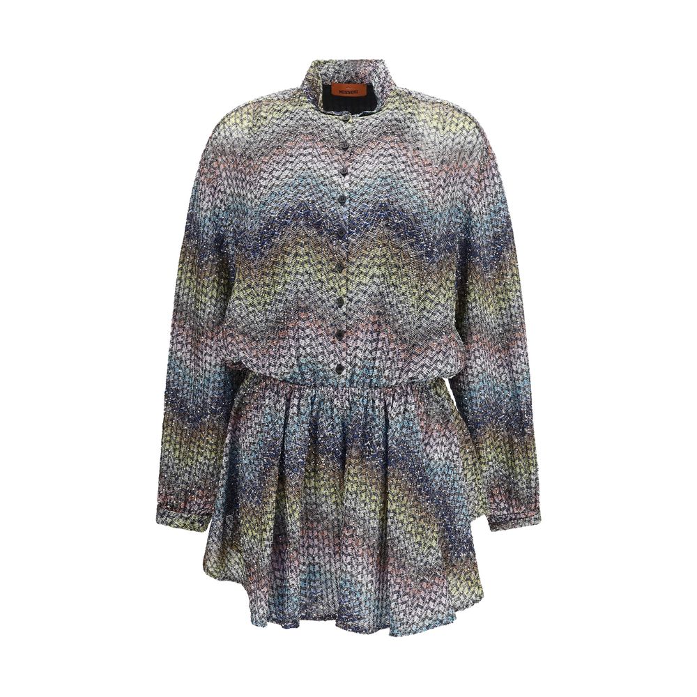 Missoni Mehrfarbiges Freizeitkleid aus Viskose