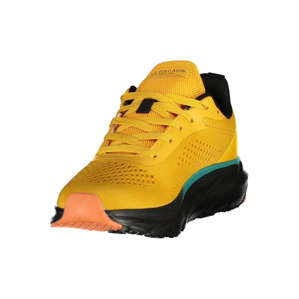 U.S. POLO ASSN. Gelber Herren-Sneaker aus Polyester