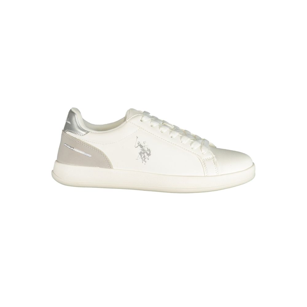 U.S. POLO ASSN. "Weiße Damen-Sneaker aus Polyurethan"