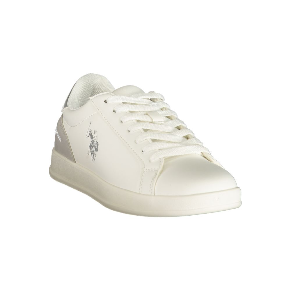U.S. POLO ASSN. "Weiße Damen-Sneaker aus Polyurethan"