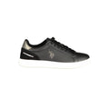 U.S. POLO ASSN. Schwarzer Damen-Sneaker aus Polyurethan