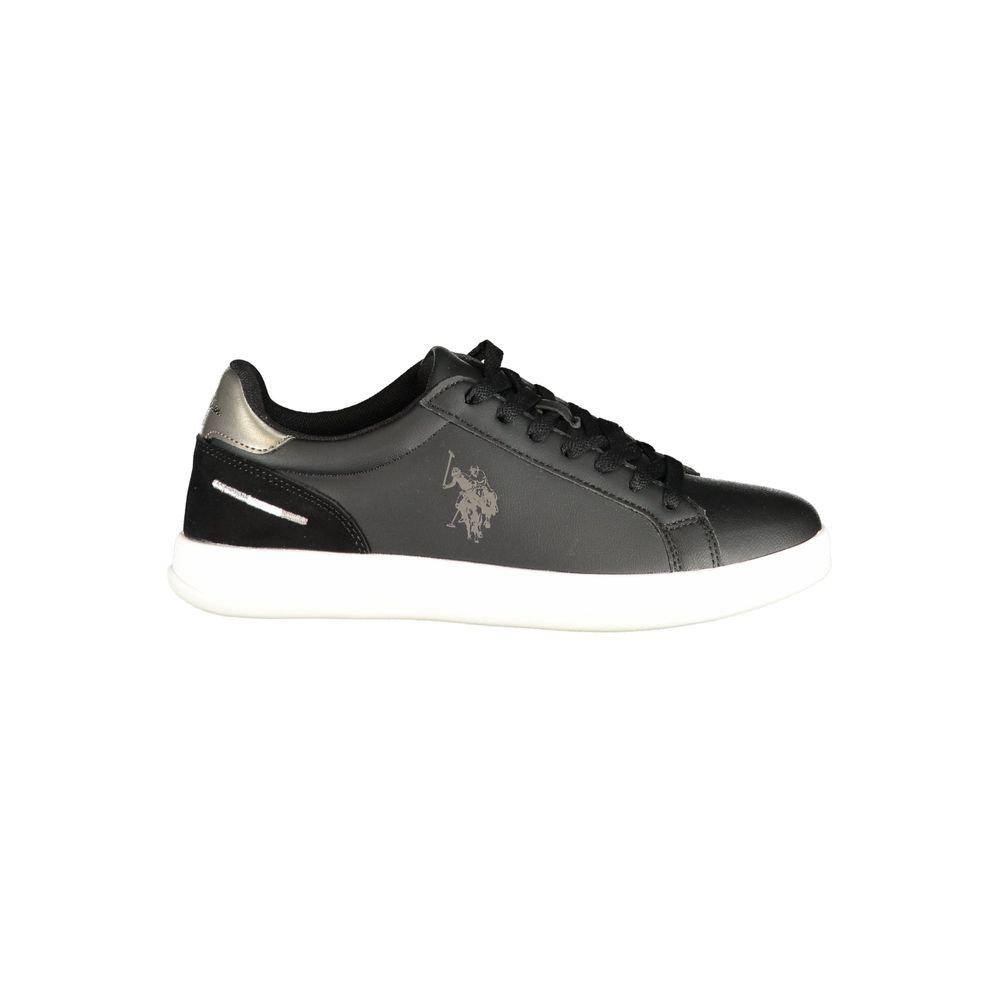 U.S. POLO ASSN. Schwarzer Damen-Sneaker aus Polyurethan