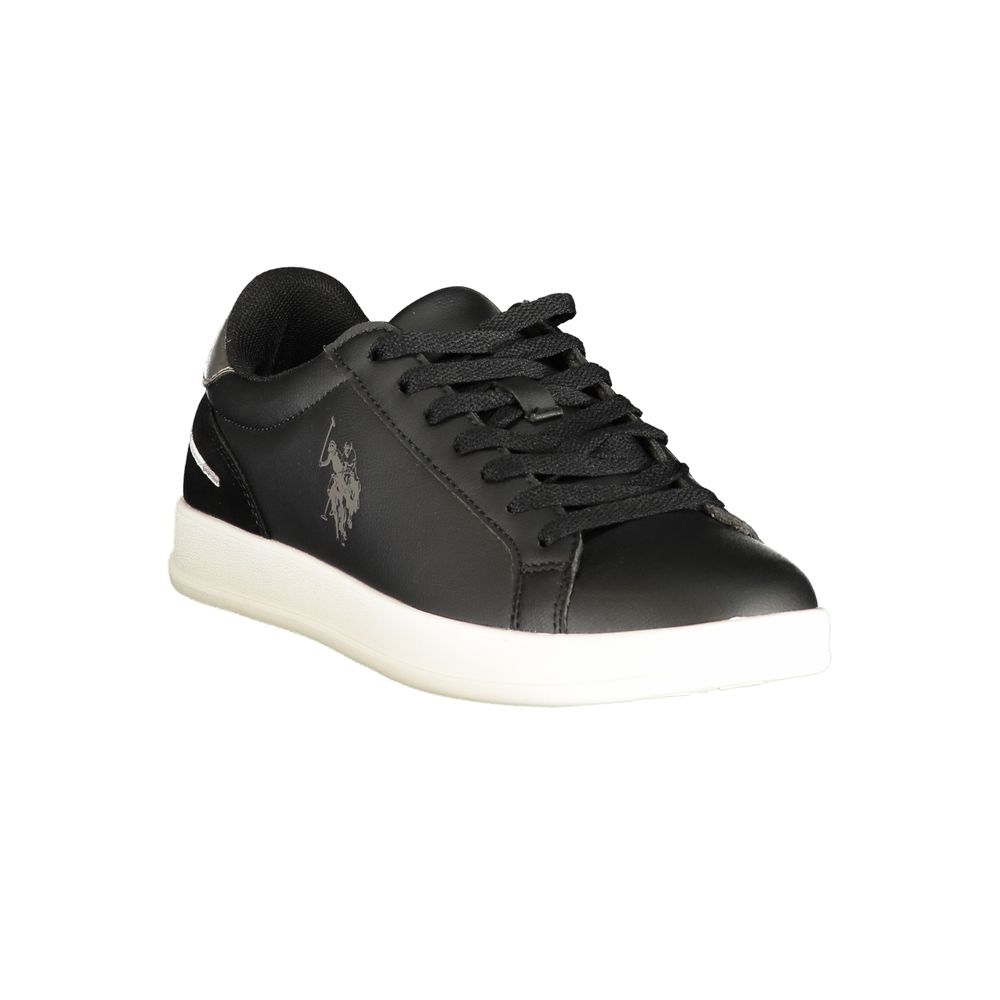 U.S. POLO ASSN. Schwarzer Damen-Sneaker aus Polyurethan