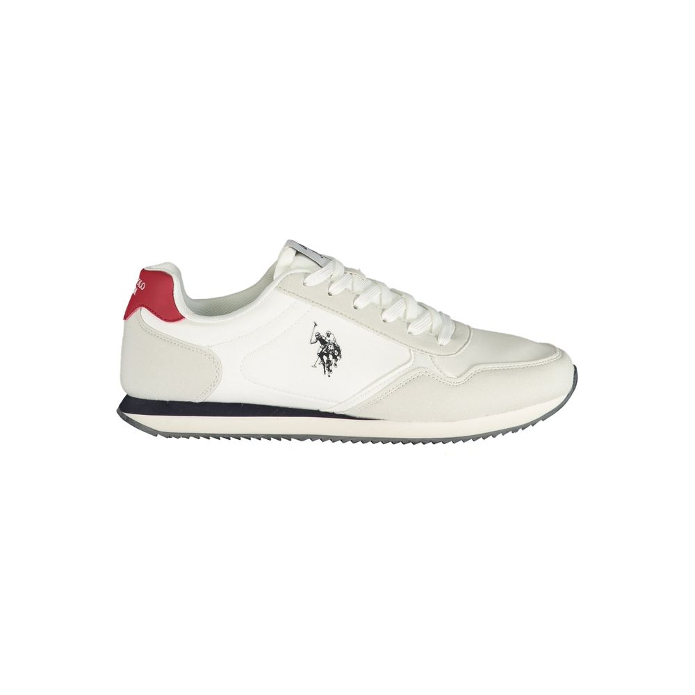 U.S. POLO ASSN. Herren-Sneaker aus weißem Polyurethan