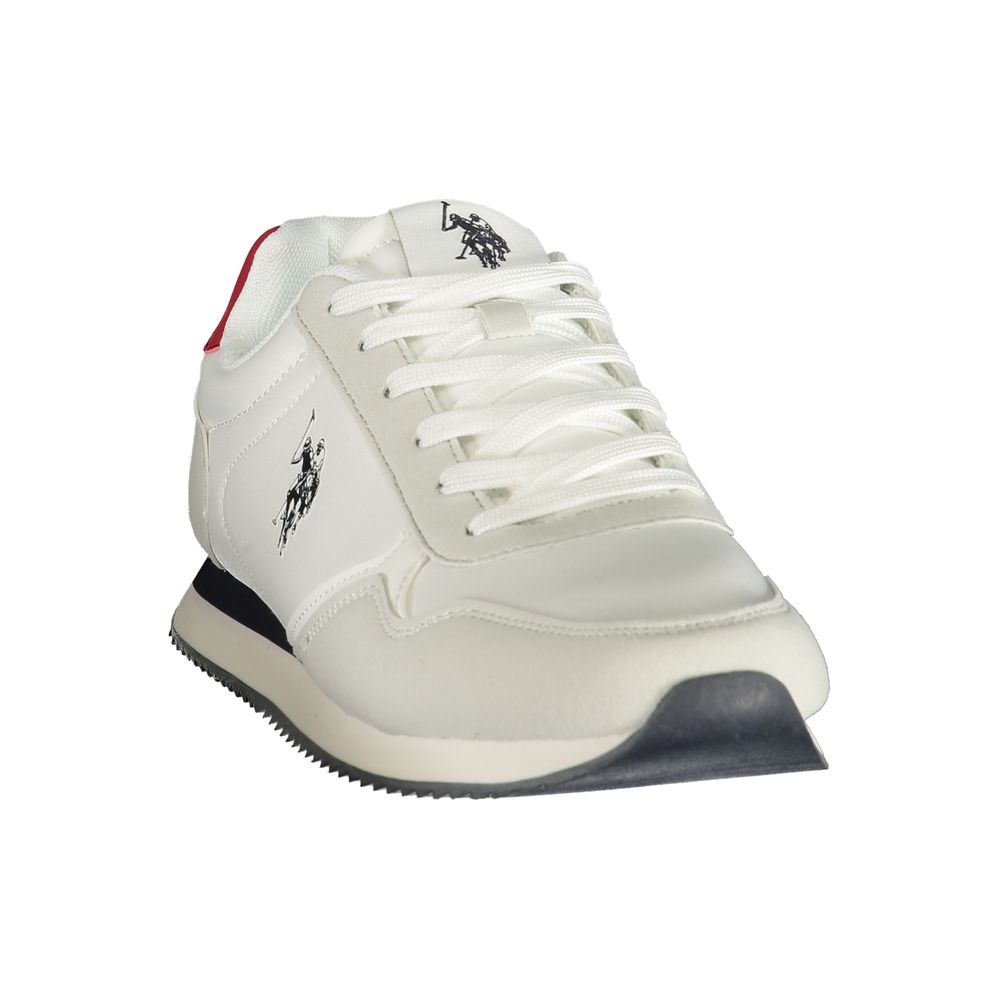 U.S. POLO ASSN. Herren-Sneaker aus weißem Polyurethan