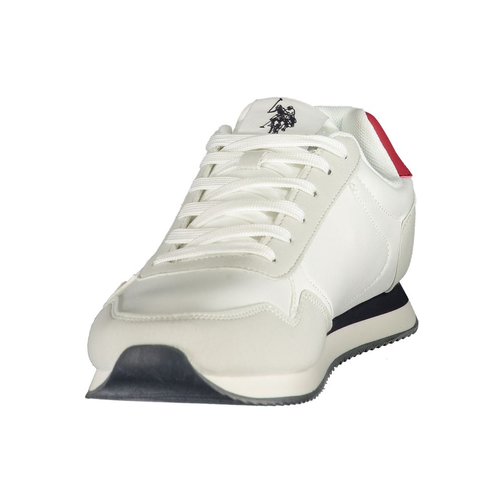 U.S. POLO ASSN. Herren-Sneaker aus weißem Polyurethan