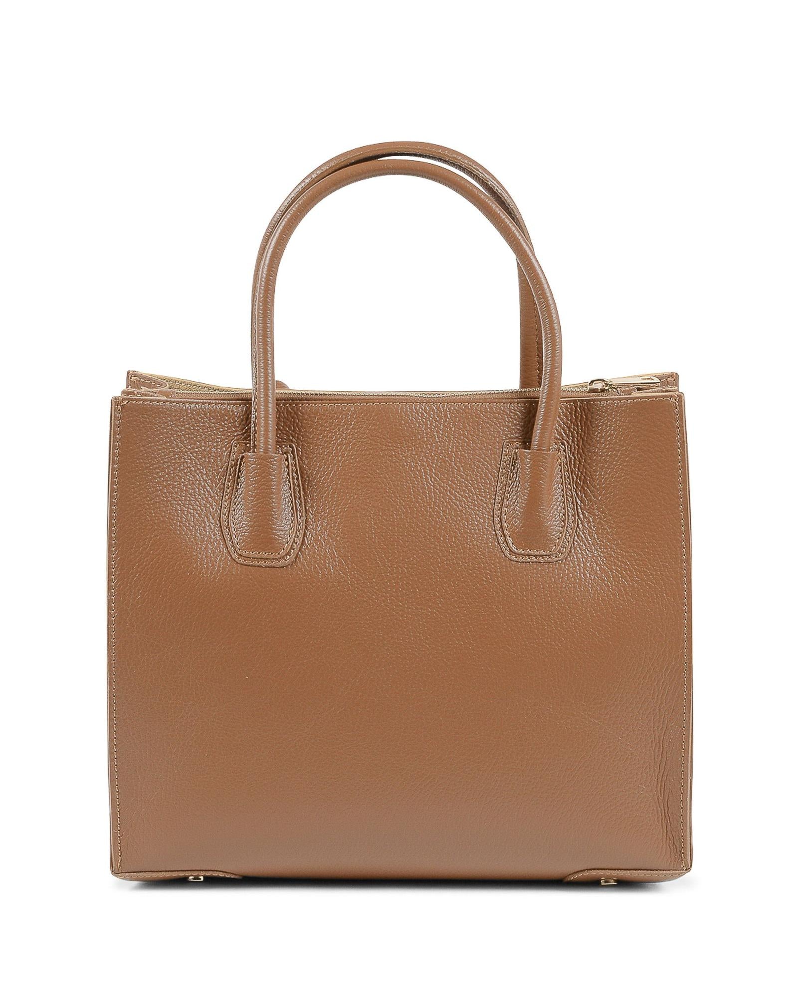 19V69 Italia Braune Ledertasche