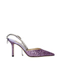Jimmy Choo Violette Plateau-Sandalen mit Stiletto-Absatz aus Kunststoff