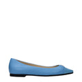 Jimmy Choo Hellblaue Ballerinas aus Leder