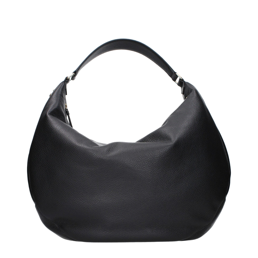 Jimmy Choo Schwarze Leder Umhängetasche