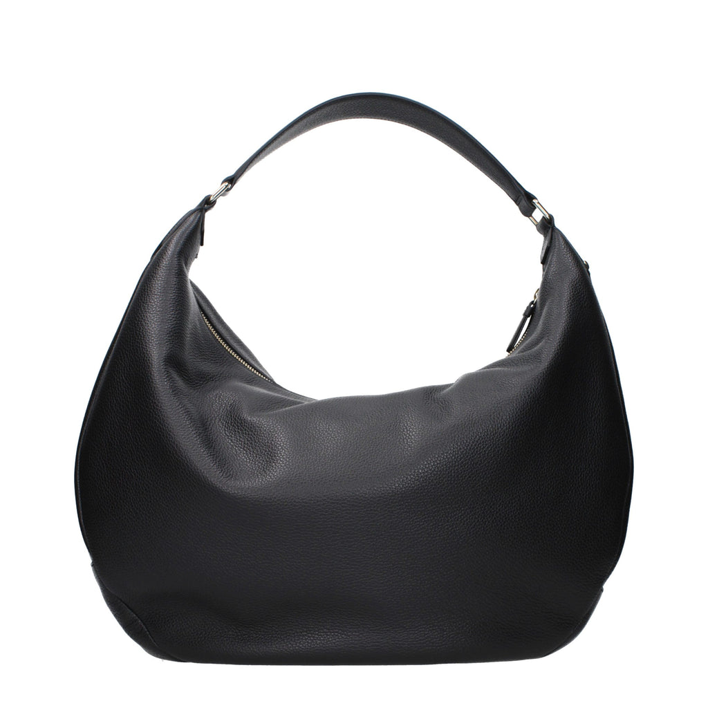 Jimmy Choo Schwarze Leder Umhängetasche