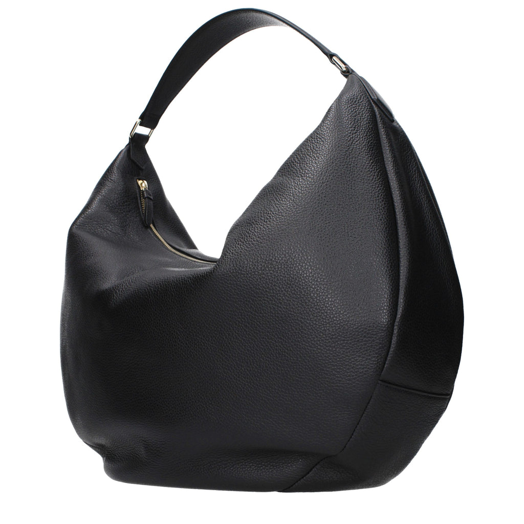 Jimmy Choo Schwarze Leder Umhängetasche