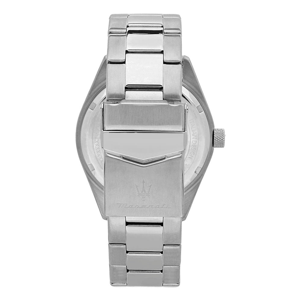 Maserati Silberne Edelstahl-Dresswatch