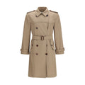 Burberry Brauner Seiden-Trenchcoat