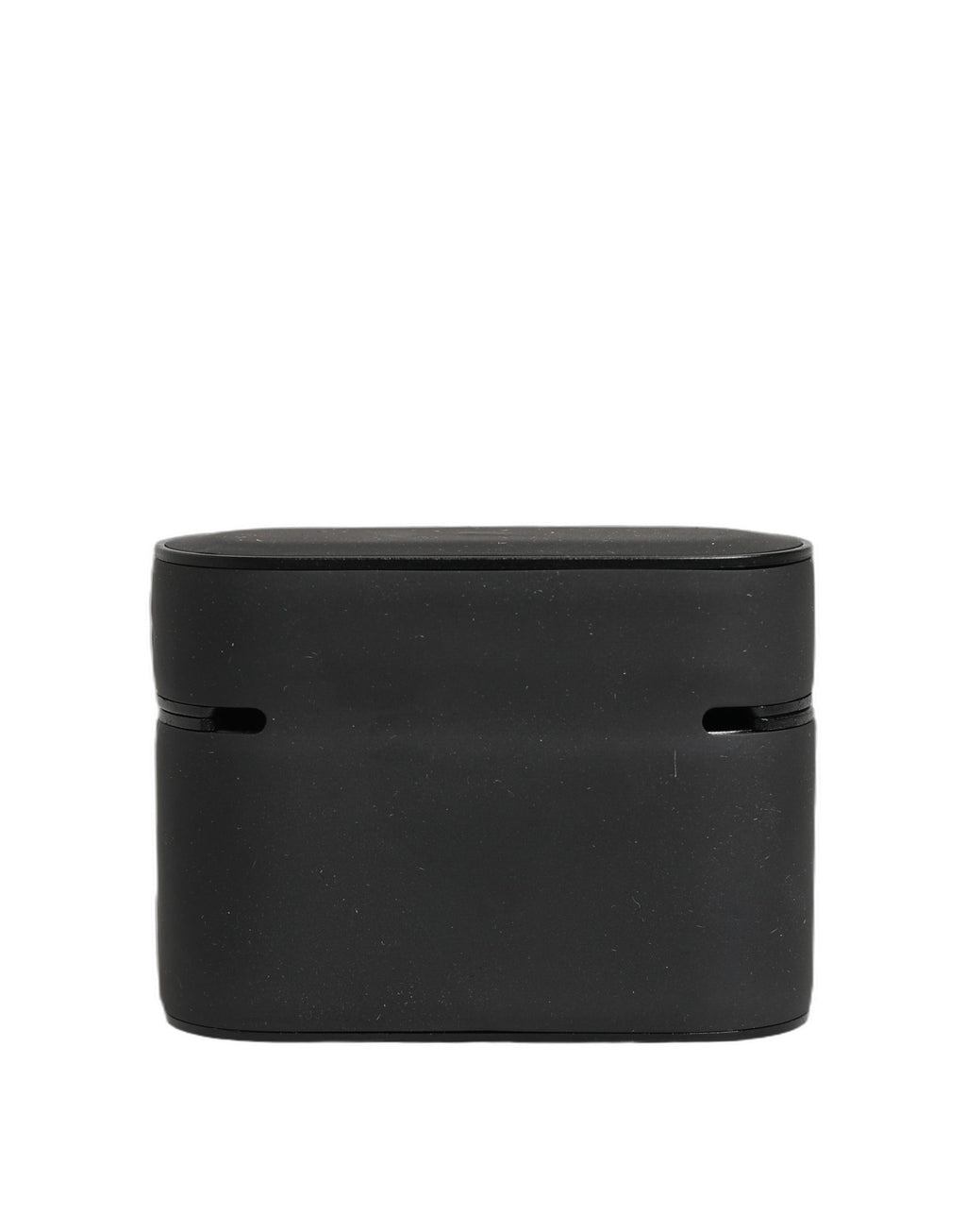 Dolce & Gabbana Schwarzer PVC-Etui mit geprägtem Logo, Flip-Halter für Damen-Airpods