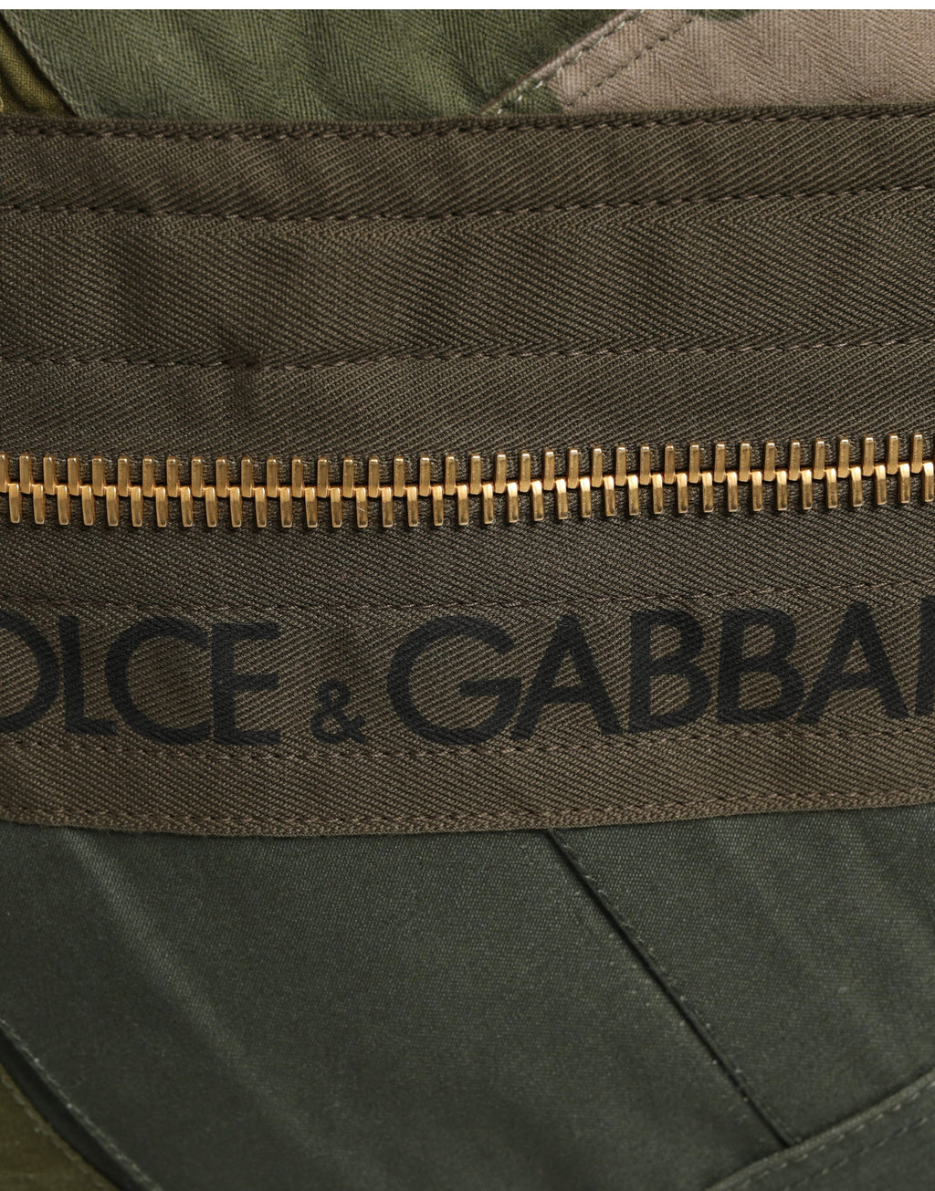 Dolce & Gabbana Militärgrüner Patchwork-Rucksack Tasche Herren Tasche