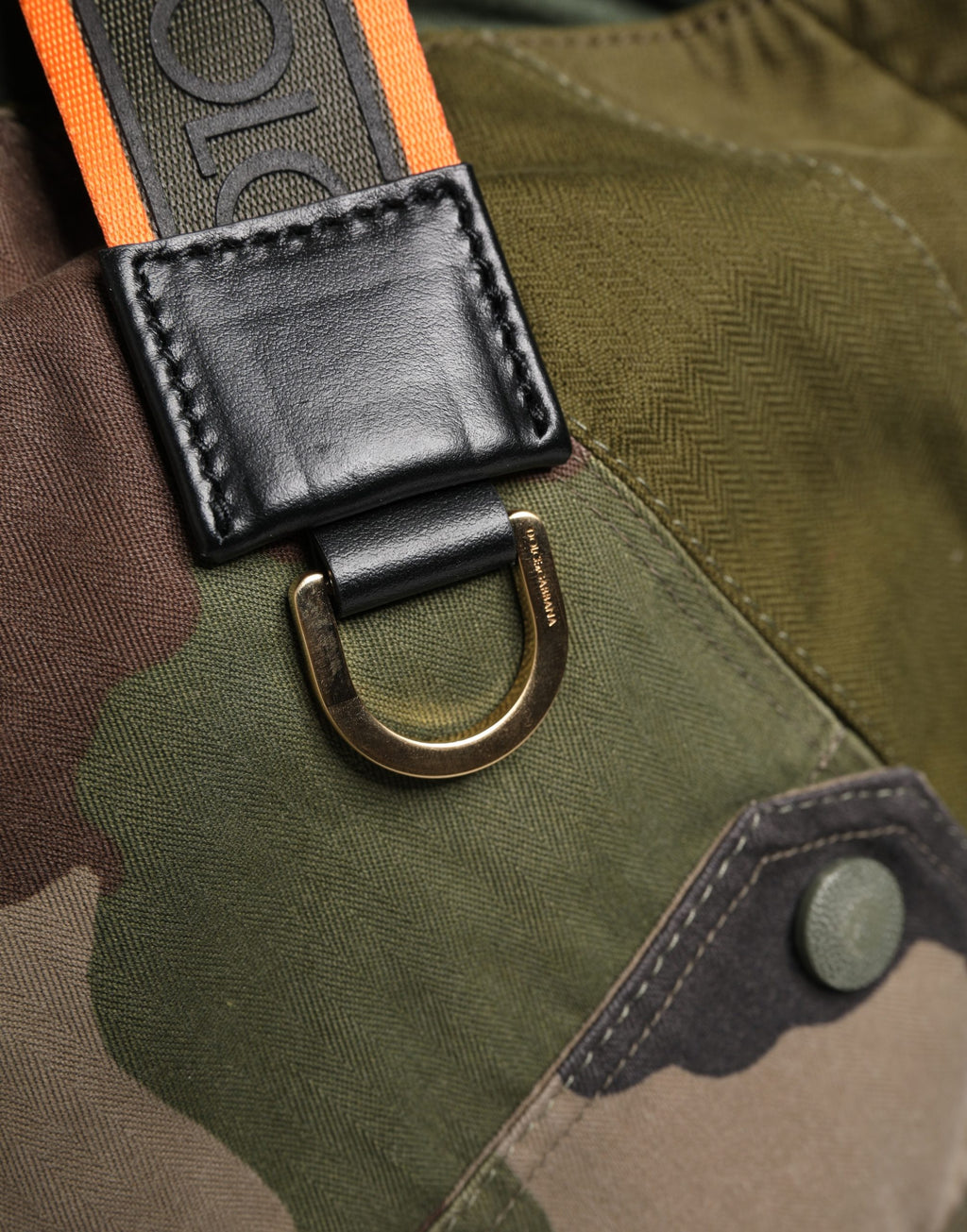 Dolce & Gabbana Militärgrüner Patchwork-Rucksack Tasche Herren Tasche