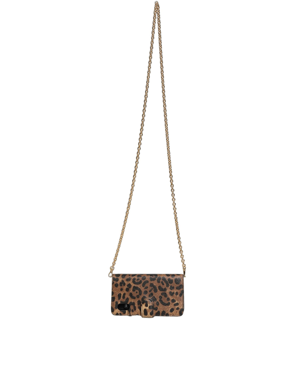 Dolce & Gabbana Flip Cover Braun Leopard Kristall iPhone X - XS Hülle
