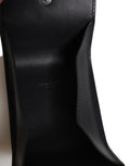 Dolce & Gabbana Brieftasche aus schwarzem Kalbsleder mit Logo-Print und Münzfach
