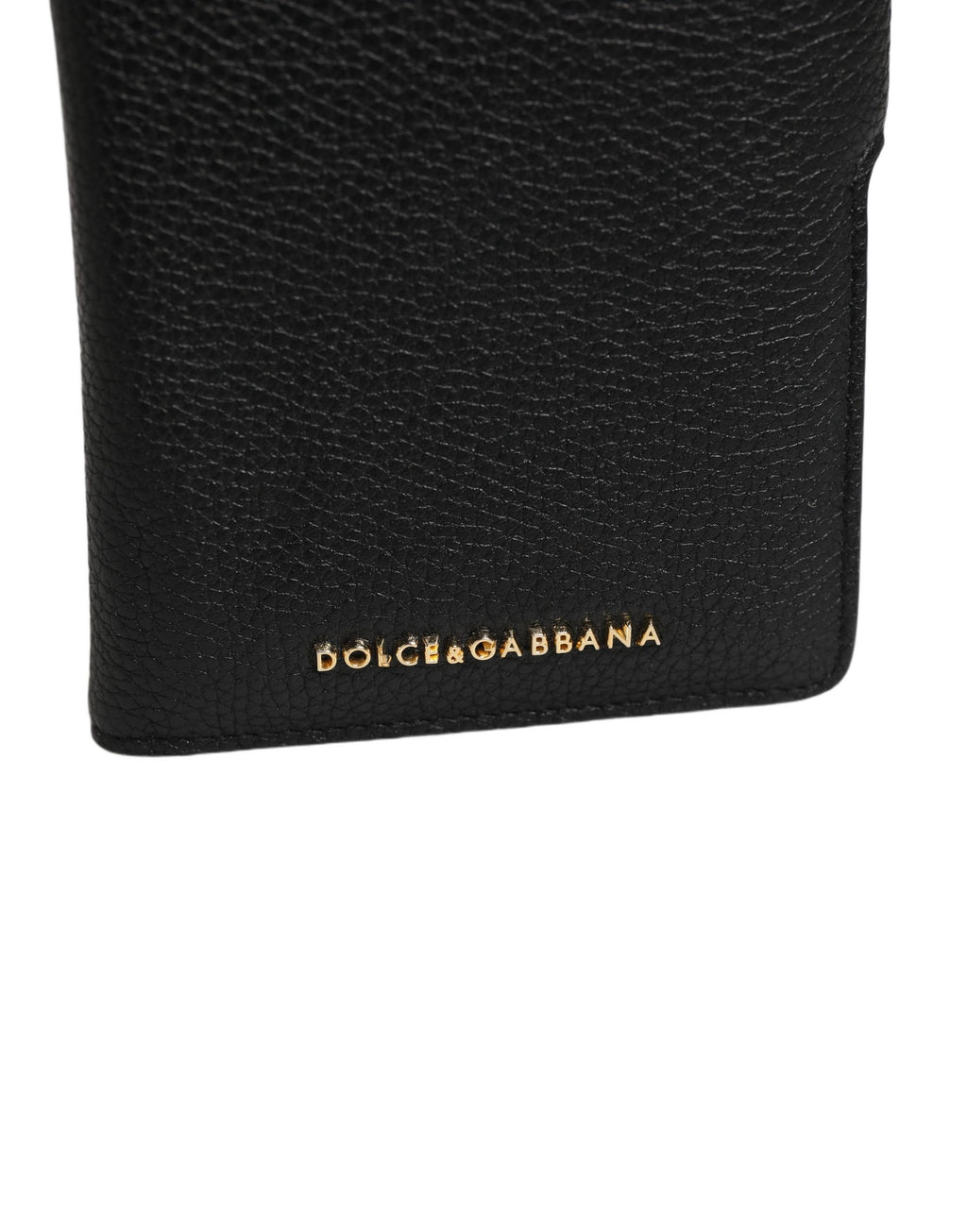 Dolce & Gabbana Case Flip Cover Schwarz Kalbsleder iPhone 11 Pro Handyhülle