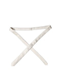Dolce & Gabbana Off White Uni 100% Seide Verstellbare Herren Krawatte