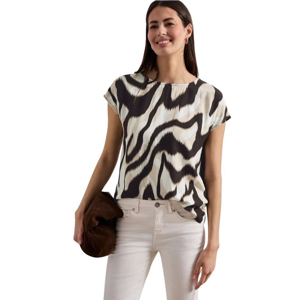 Street One Braunes Viskose-T-Shirt