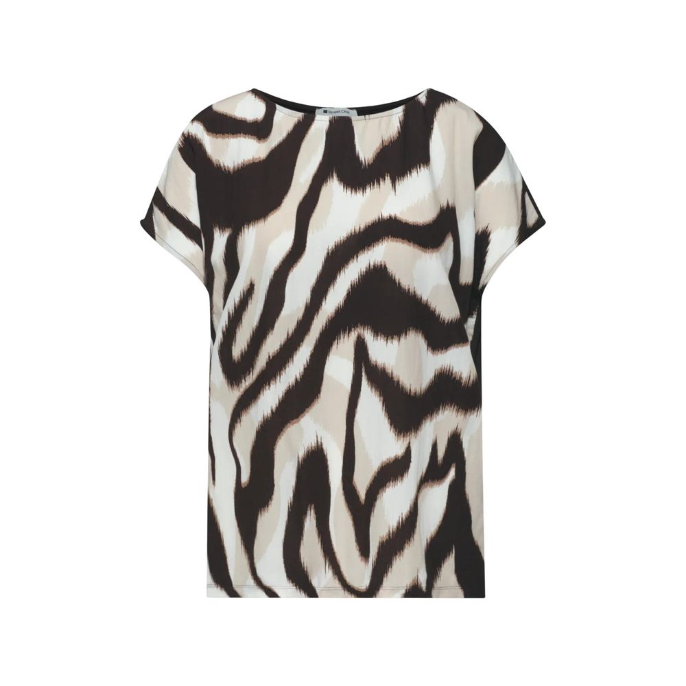 Street One Braunes Viskose-T-Shirt