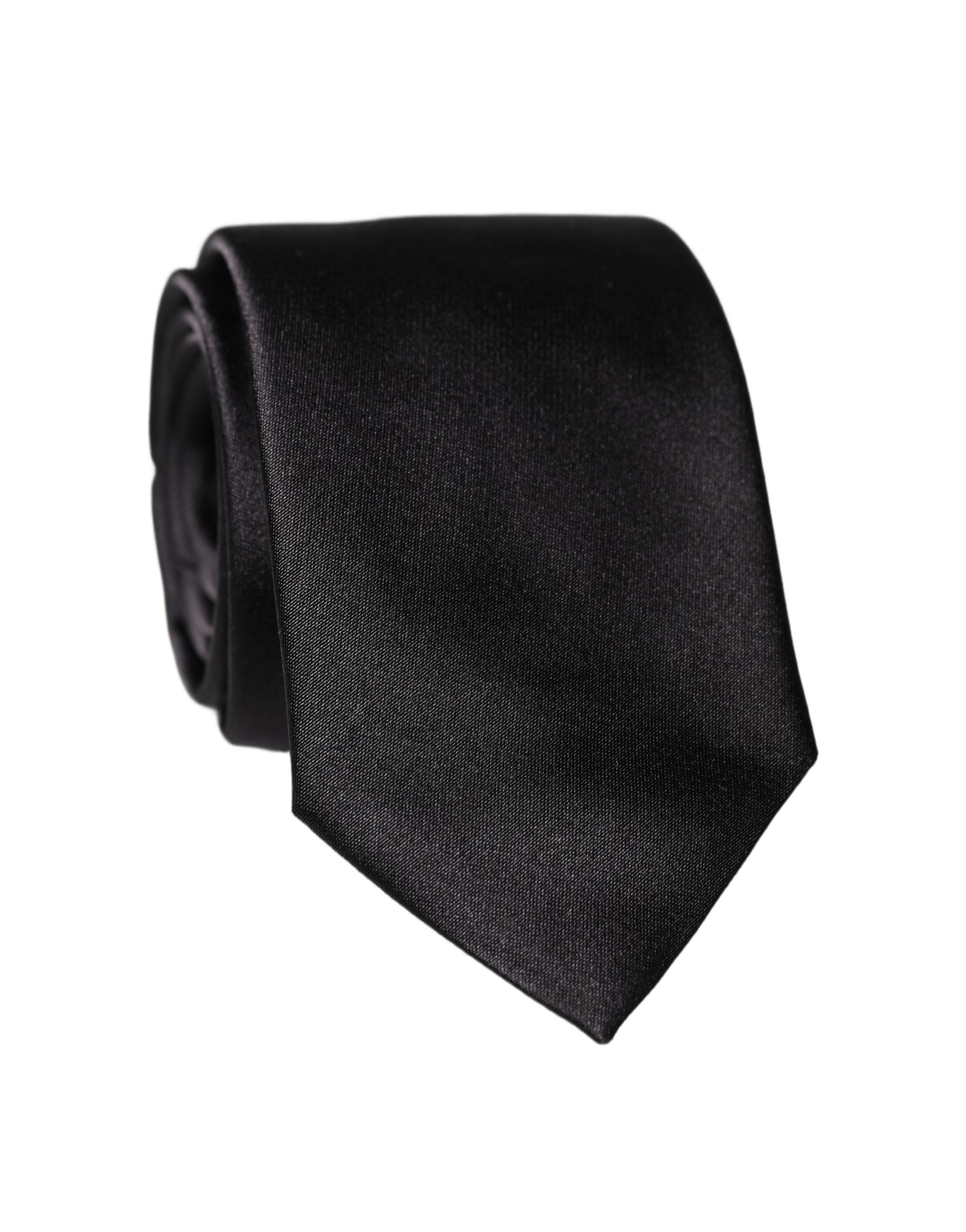 Dolce & Gabbana Schwarze Seidenkrawatte für Herren, 100% Seide, verstellbar