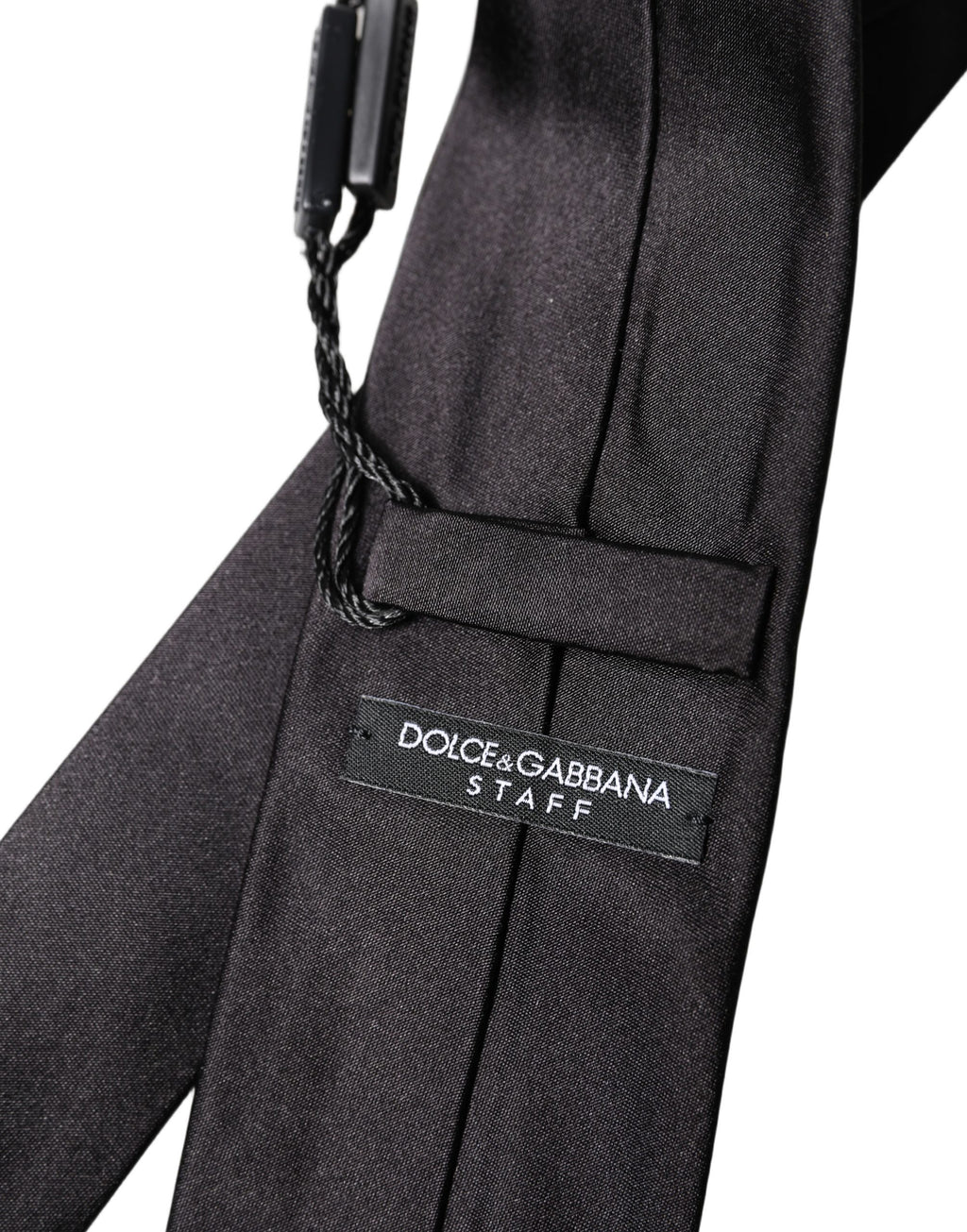 Dolce & Gabbana Schwarze Seidenkrawatte für Herren, 100% Seide, verstellbar