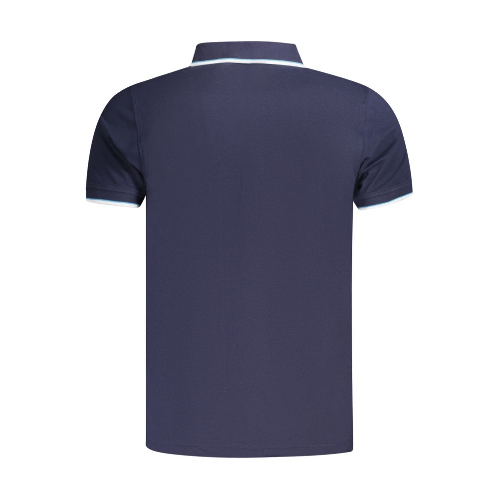 Norway 1963 Blaues Baumwoll-Poloshirt für Herren