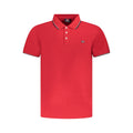 Norway 1963 Rotes Baumwoll-Poloshirt für Herren