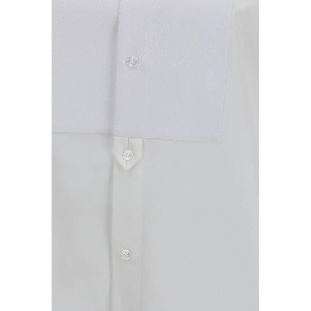 Saint Laurent Weißes Baumwollkleidhemd