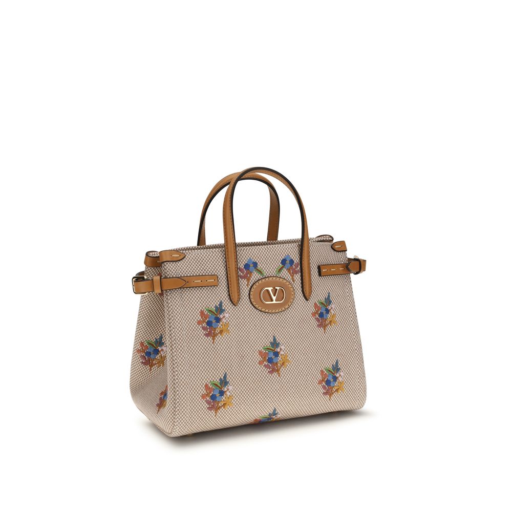 Valentino Garavani Beige Stoff-Handtasche