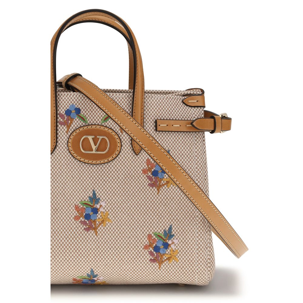 Valentino Garavani Beige Stoff-Handtasche