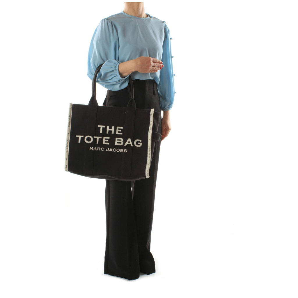 Marc Jacobs Schwarze Stoffhandtasche