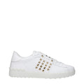 Valentino Garavani Weiße Low-Top-Sneaker aus Leder