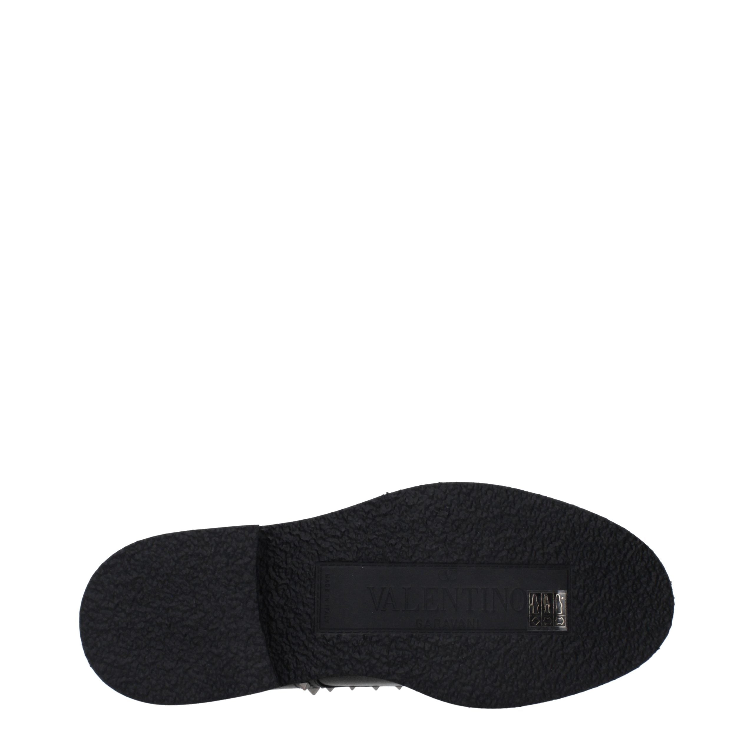 Valentino Garavani Schwarze Oxford- und Derby-Schuhe aus Leder