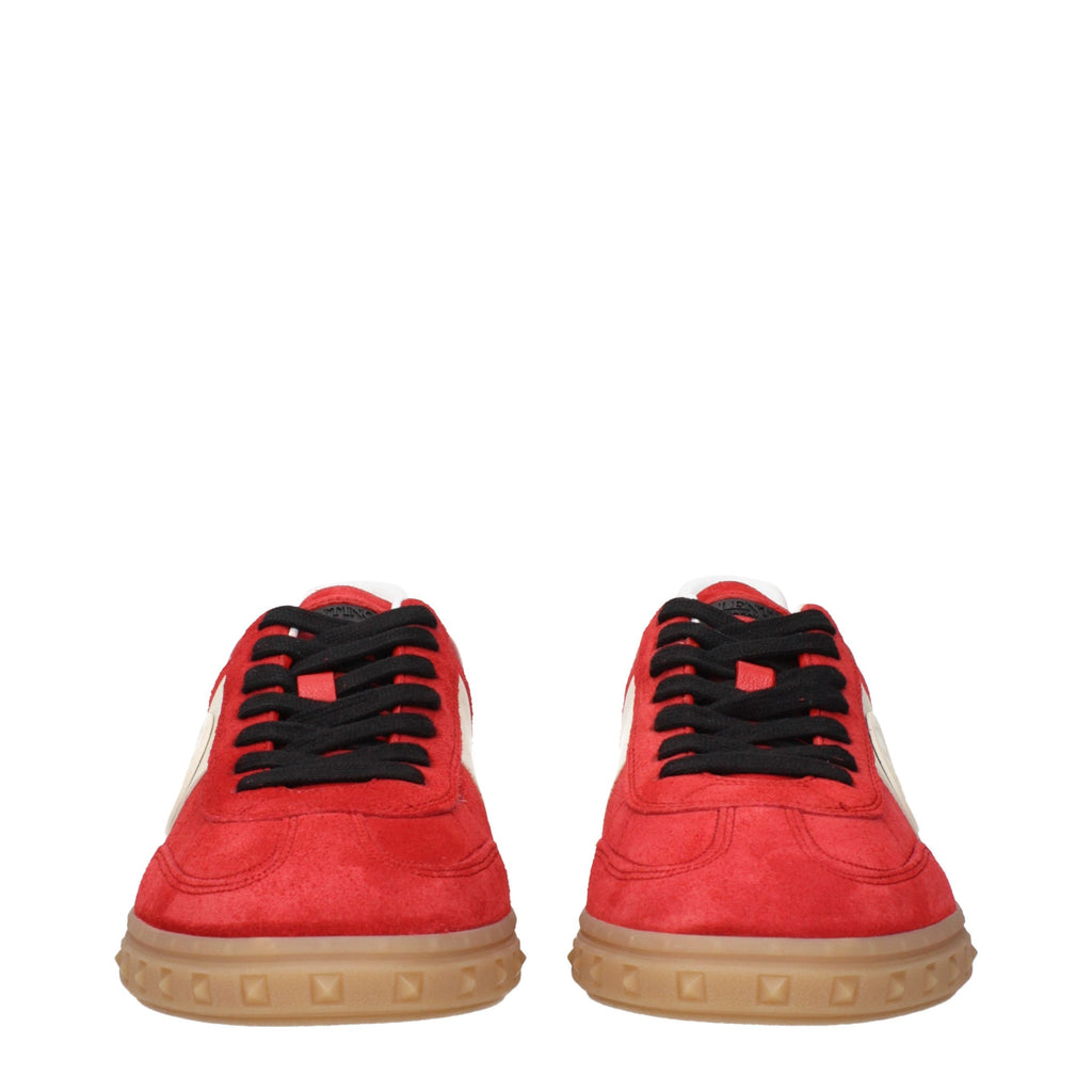 Valentino Garavani Rote Leder Low-Top-Sneaker