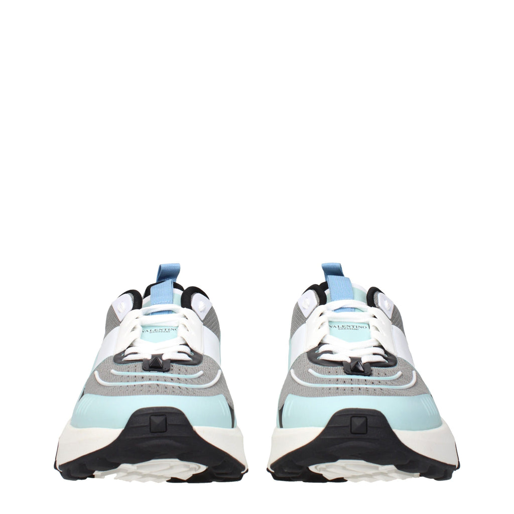Valentino Garavani Graue Stoff-Sneaker mit niedrigem Schaft