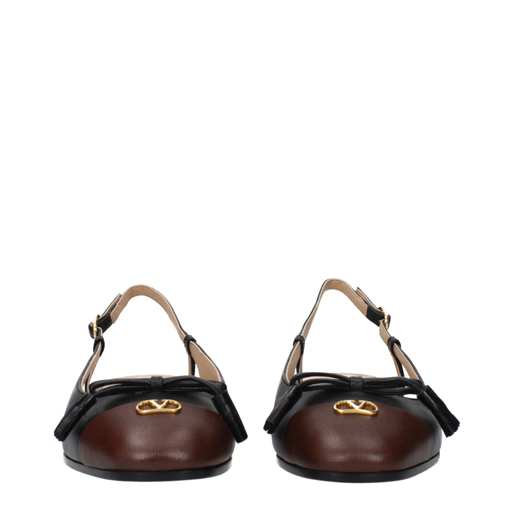 Valentino Garavani Schwarze Ballerinas aus Leder