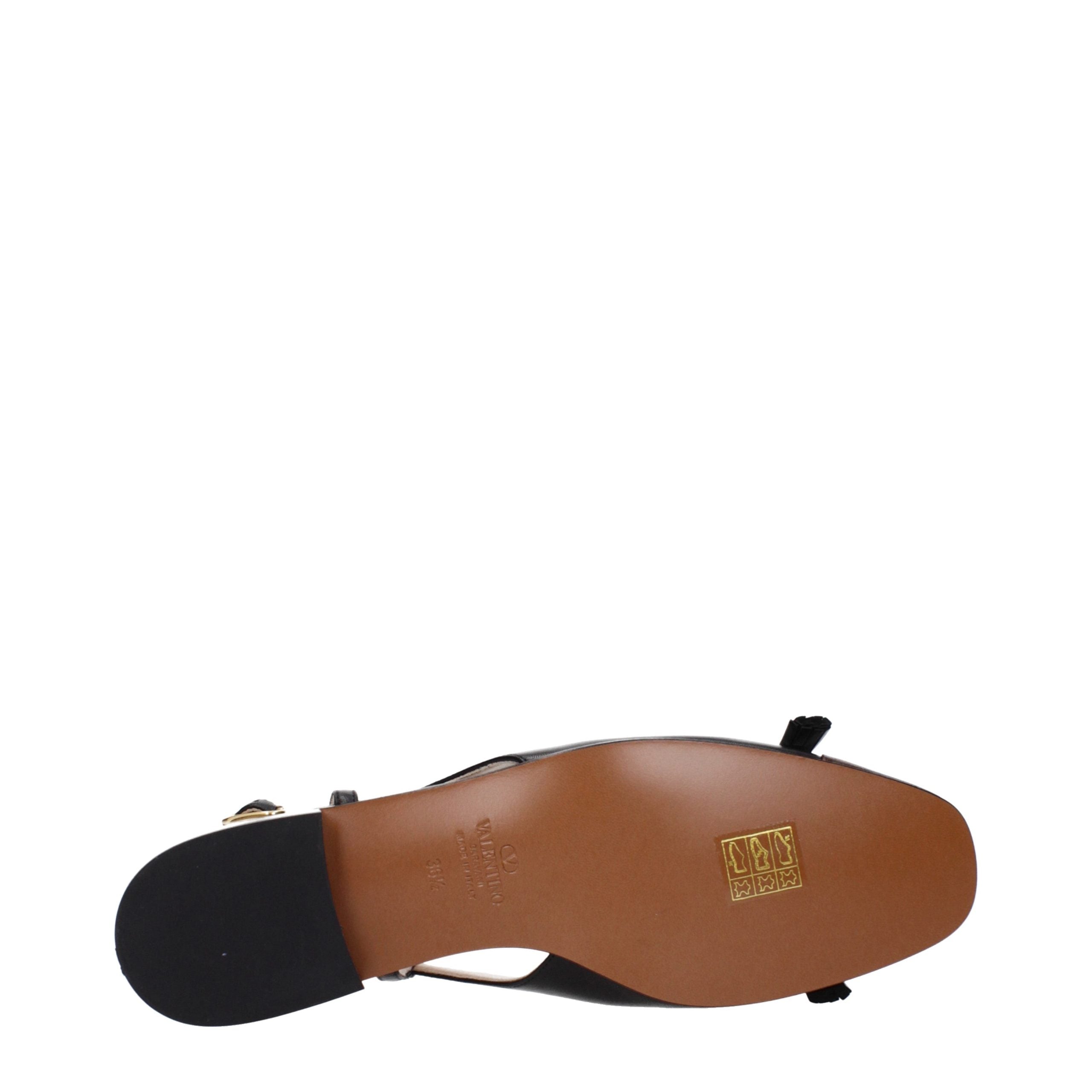 Valentino Garavani Schwarze Ballerinas aus Leder