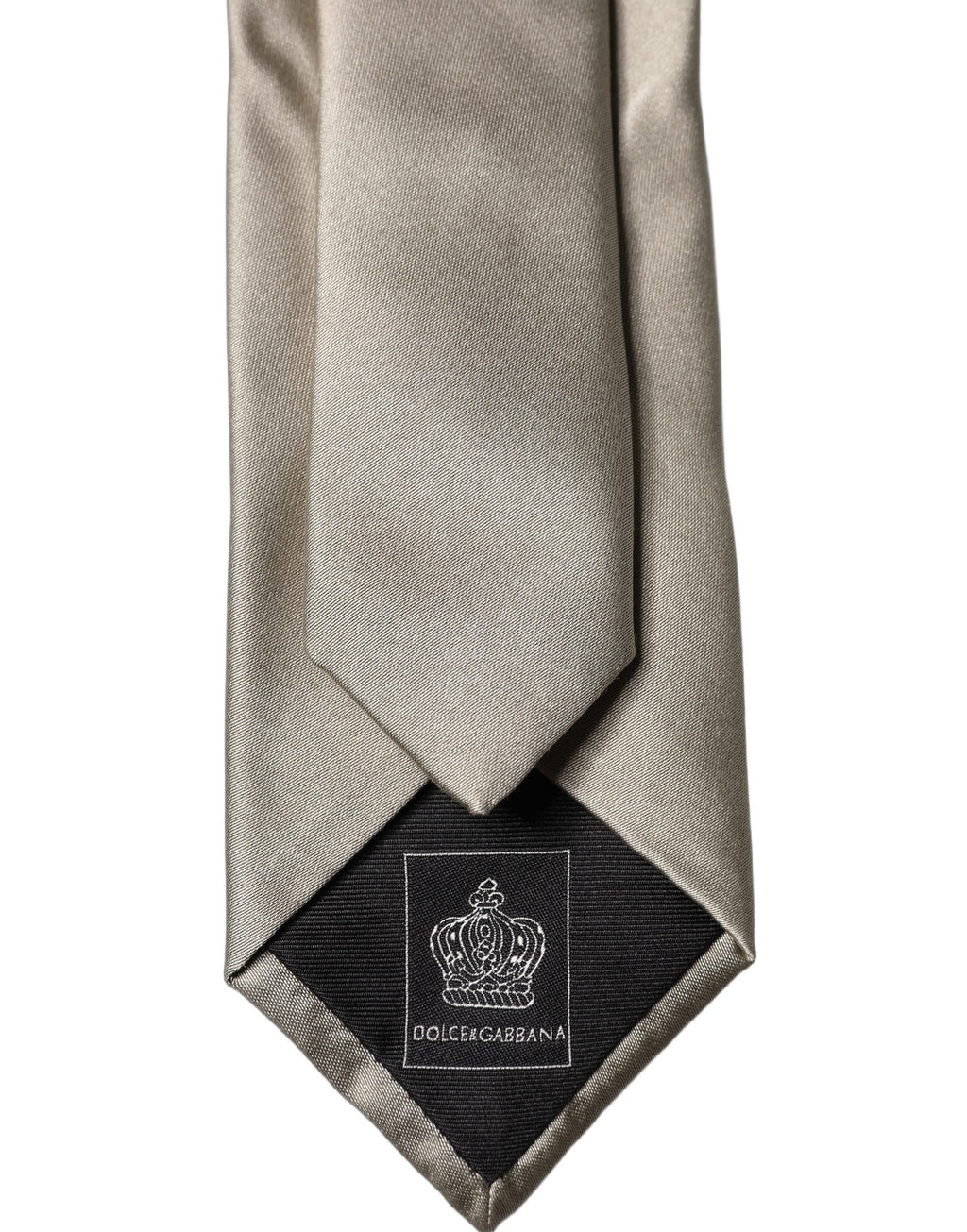 Dolce & Gabbana Weiße Krawatte mit Tattoo-Blumenmuster aus Seide, verstellbar, zum Binden für Herren
