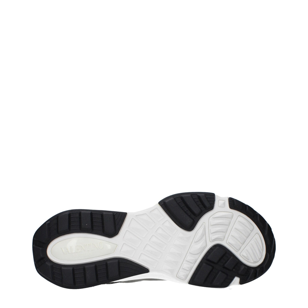 Valentino Garavani Graue Stoff-Sneaker mit niedrigem Schaft