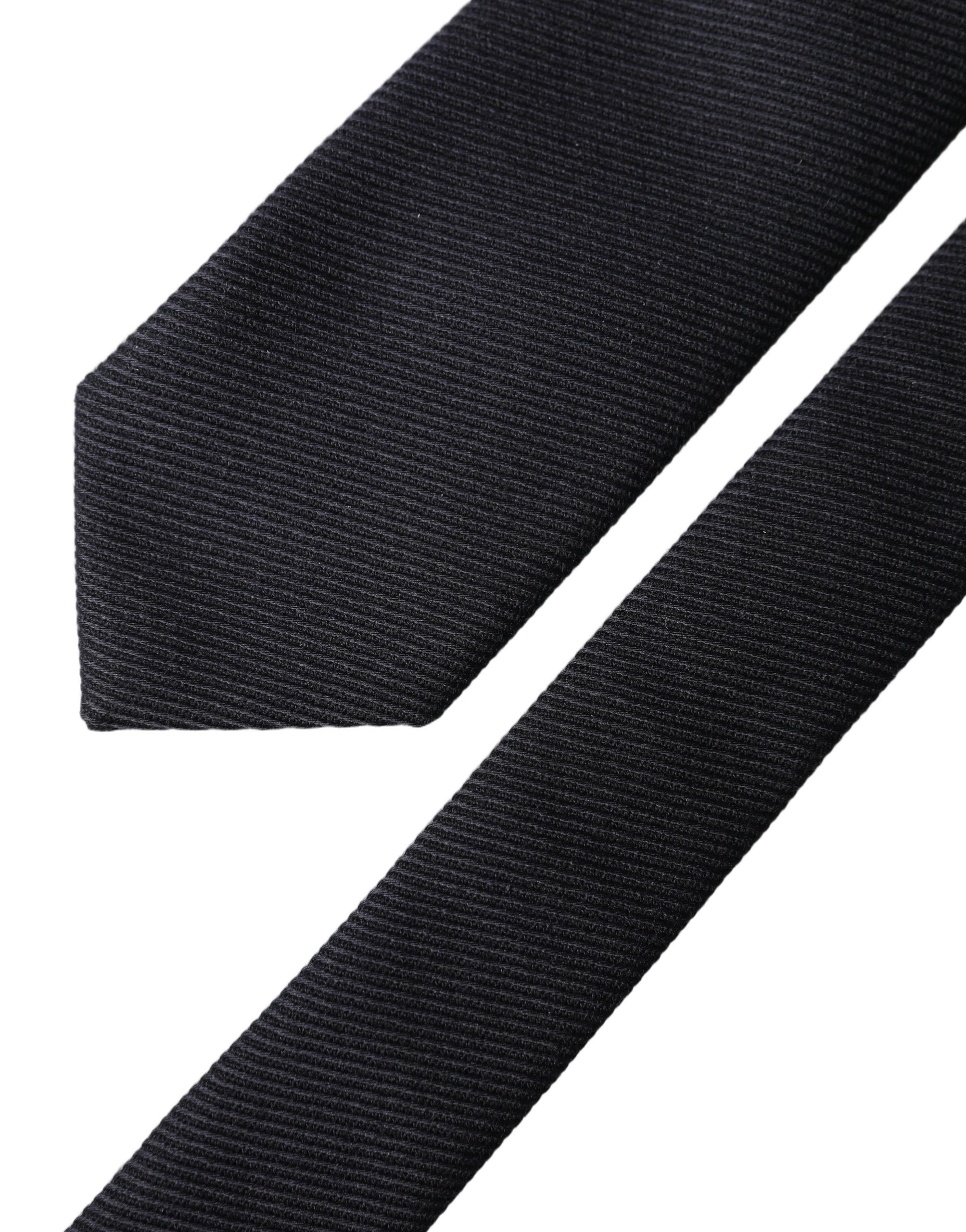Dolce & Gabbana Schwarze Seidenkrawatte für Herren, 100% Seide, verstellbar