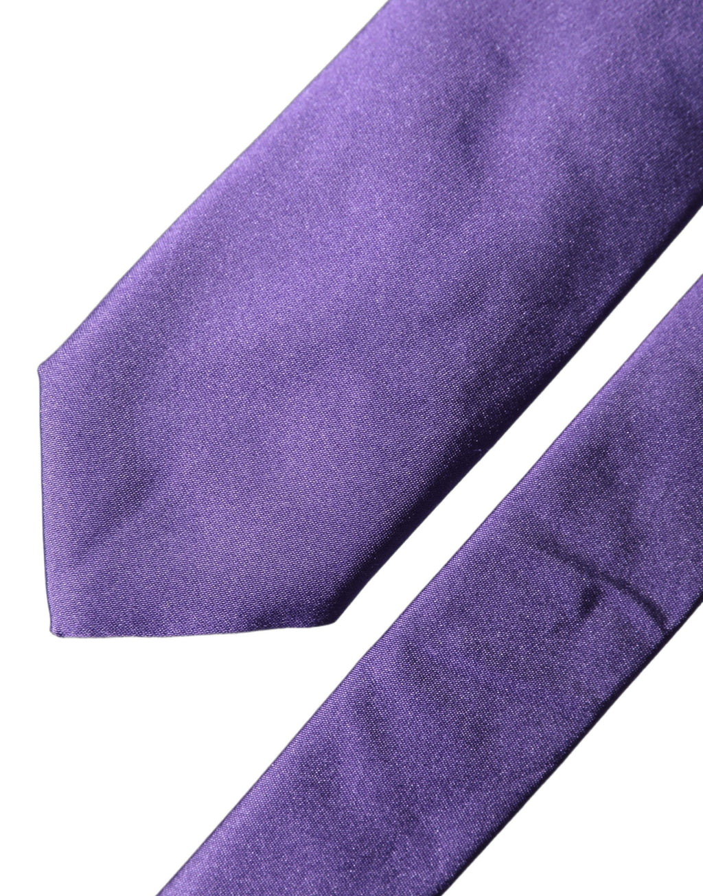 Dolce & Gabbana Violette Seidenkrawatte 100% Seide Verstellbar Herren Krawatte